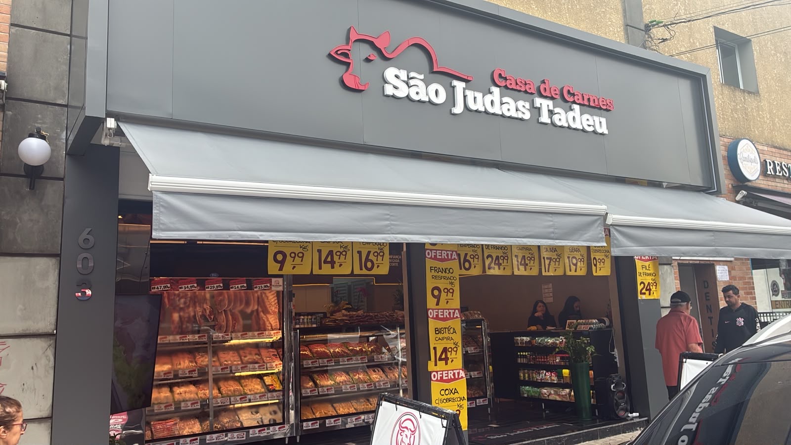 Fachada da Casa de Carnes São Judas Tadeu